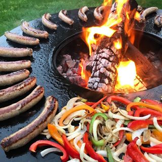 wood fired outdoor grill