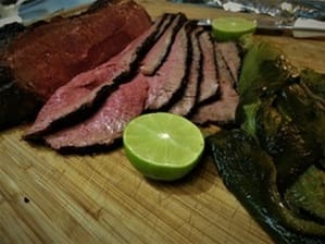 spicy grilled chili lime BBQ tri tip