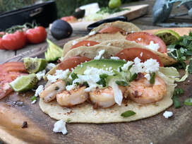 simple grilled shrimp tacos with cilantro lime crema recipe