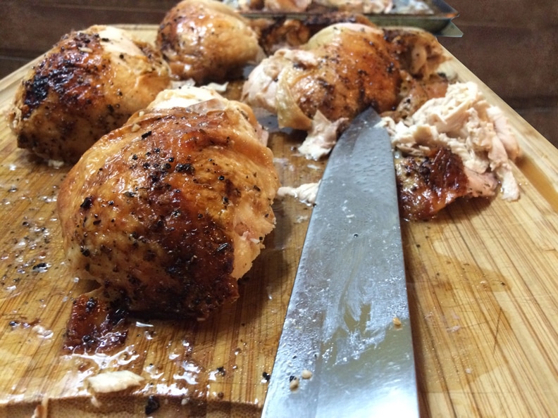 how to BBQ rotisserie chicken